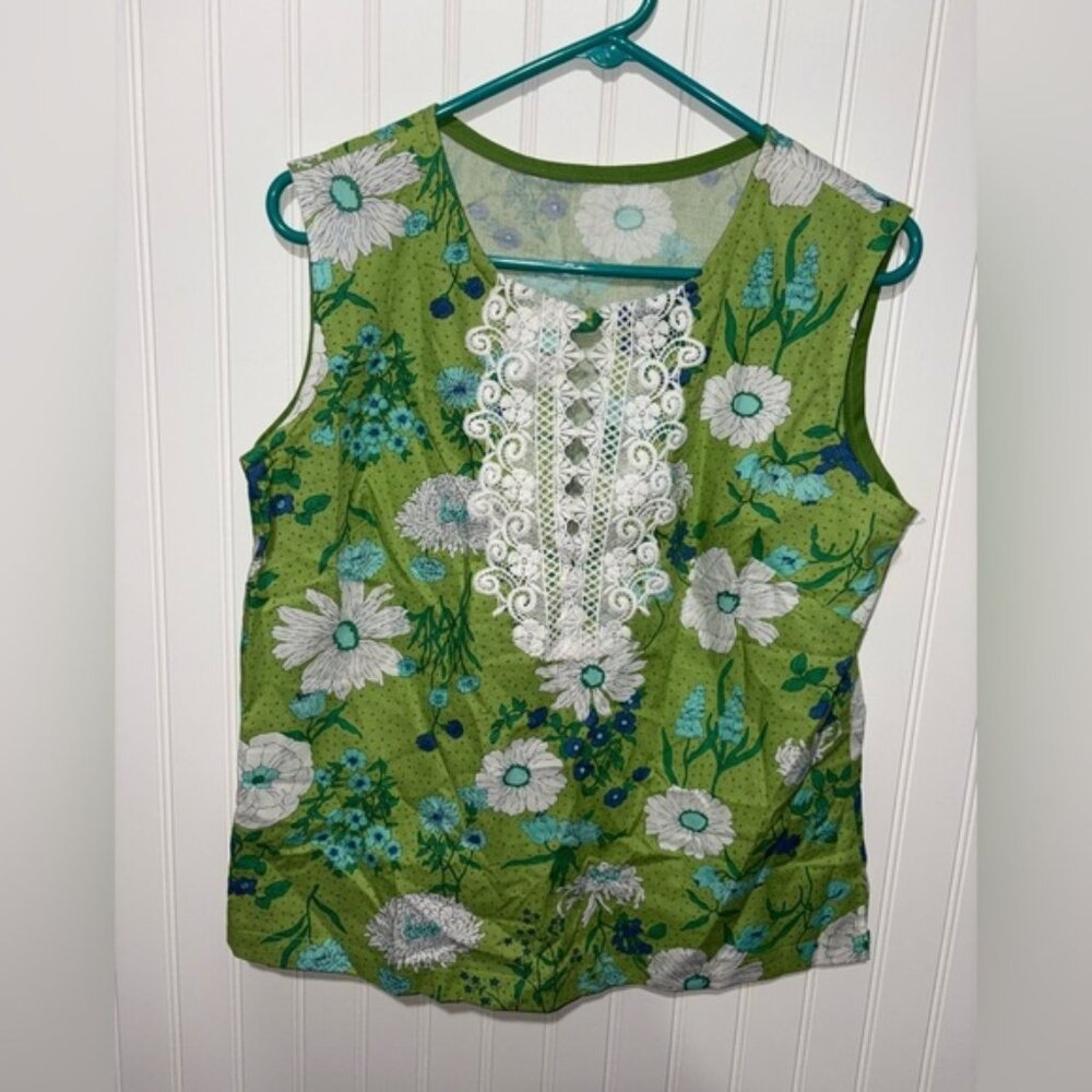 Vintage Handmade Retro Cottagecore Blouse| Size Medium